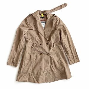 Tommy Hilfiger Beige Double-Breasted Trench Coat